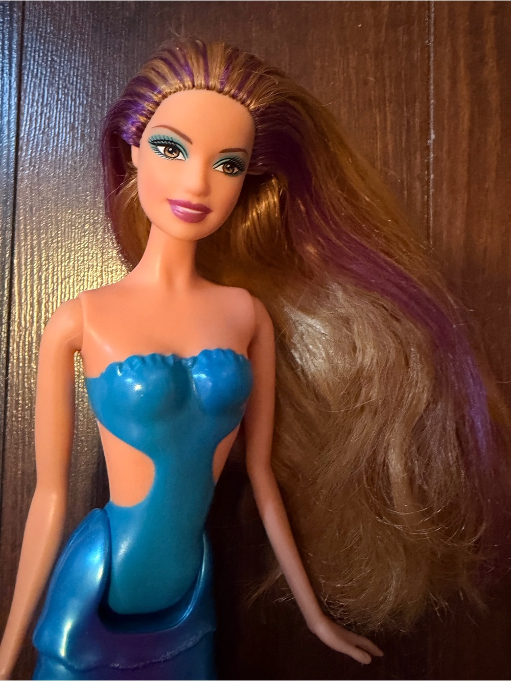 14” Barbie Mermaid Tale Kayla Doll Blue Stylin Fashion Tail Magic Friend 2009
